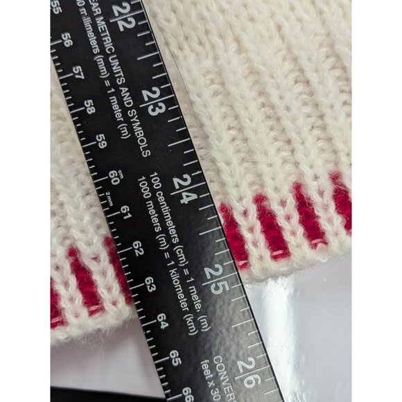 Coco and Shay size L Red and Cream Lobster Design Crew Neck Sweater Beachy Sea - Picture 14 of 14